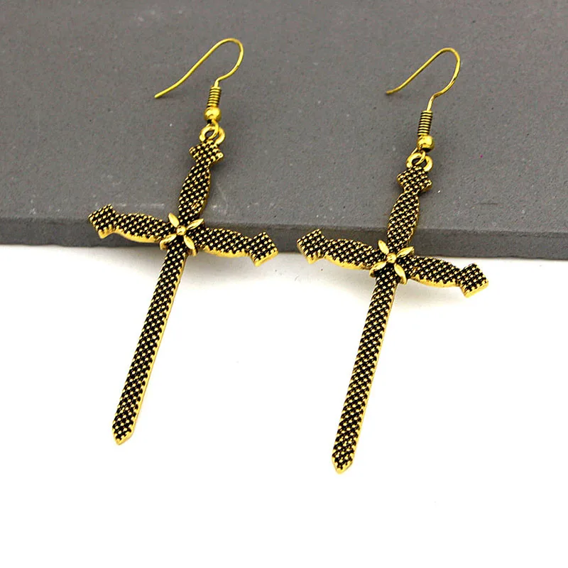 2 шт./компл. богемный минималистичный металлический подвесной крест с Иисусом