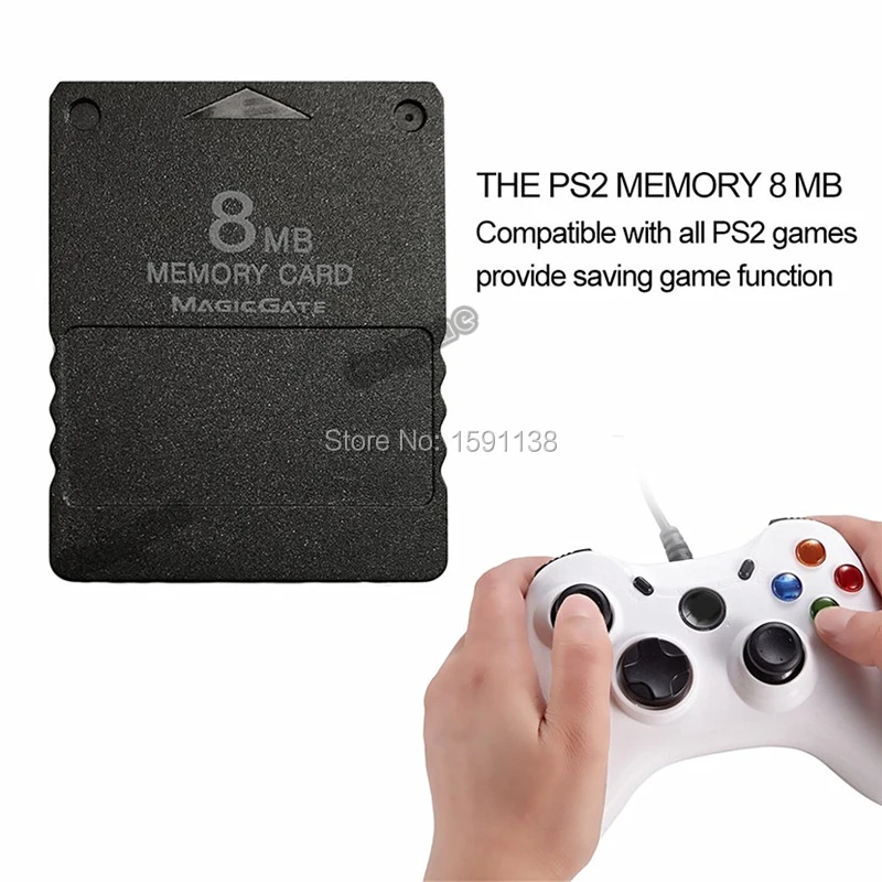 5 шт./лот совершенно новый 8 Мб черная карта памяти подходит для PS2 Playstation 2 PS