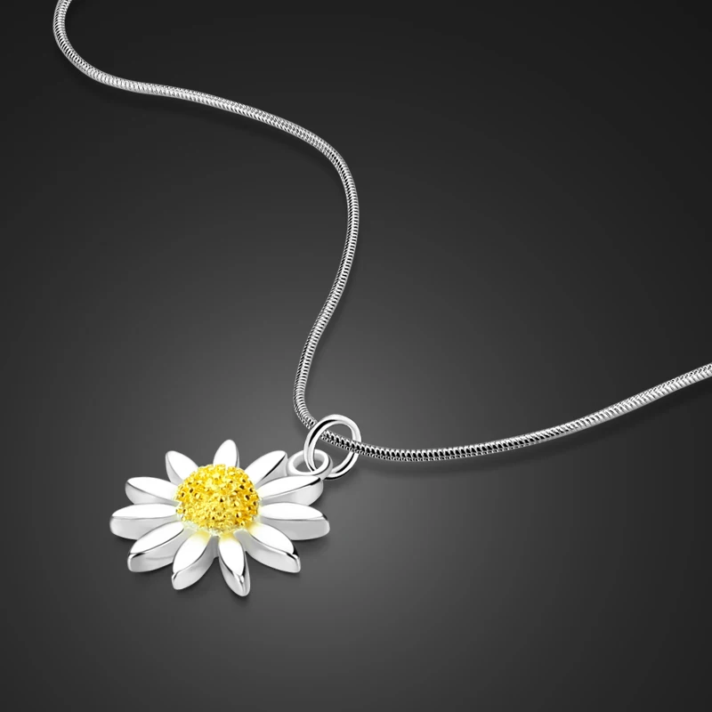 Женское винтажное ожерелье с подвеской в виде подсолнуха креативное ювелирное