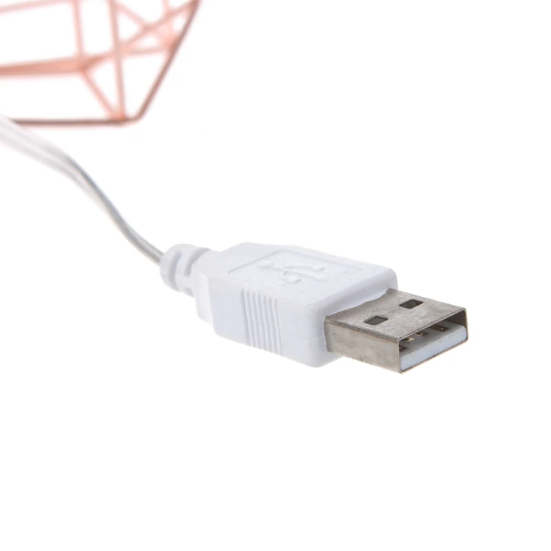 Новинка 3 м 20 светодиодов USB металлическая сказочная гирлянда с бриллиантами на
