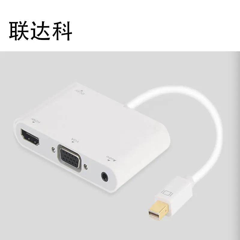 Liandake MiniDP к HDMI/VGA конвертер линии Lightning интерфейс подключен Apple Computer проектор ТВ -