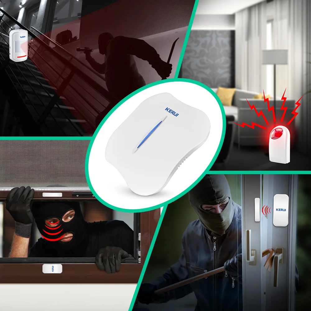KERUI W1 интеллектуальная домашняя беспроводная WiFi PSTN система сигнализации