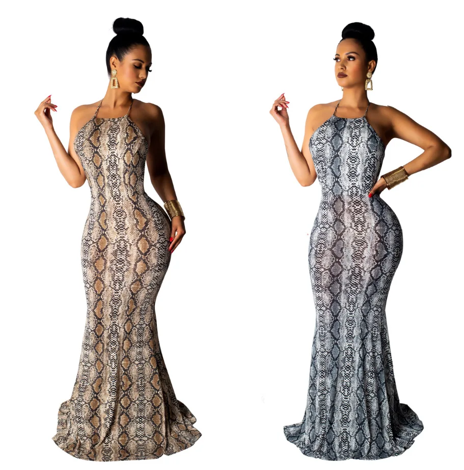 Популярное платье в африканском стиле без рукавов с бретельками и пышной юбкой |