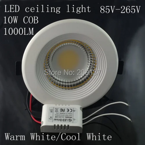 

COB led downlight 10W 20W 30W 85V-265V recessed lighting for bedroom sets lighting decoration 10pcs