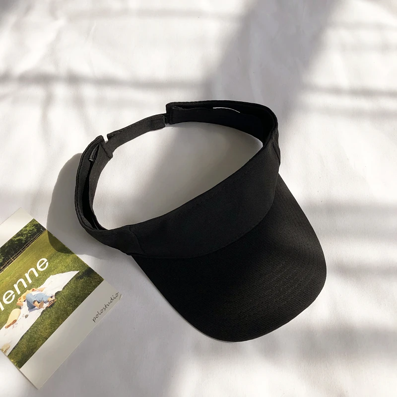 Козырек женский корейский летний однотонный солнцезащитный спортивный головной