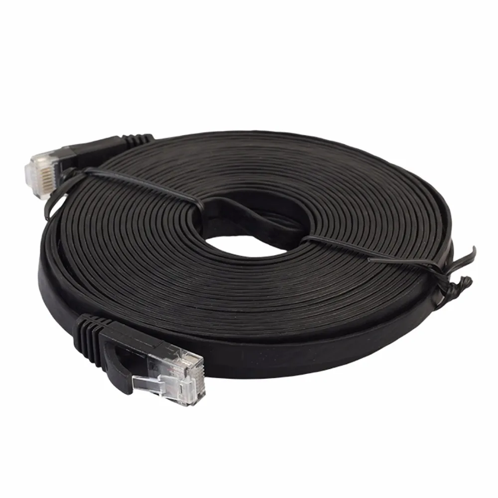 Ультратонкий плоский сетевой кабель CAT6 Ethernet для компьютера маршрутизатора
