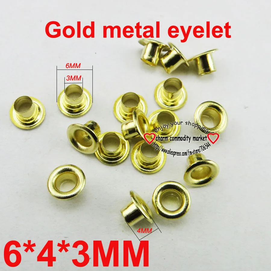 

200PCS 3MM brass silver EYELET button sewing clothes accessory buttons ME-012