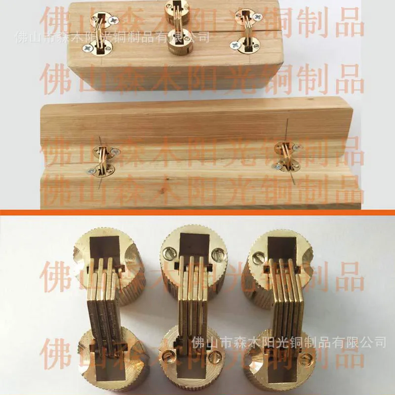 14 мм одноцветное Латунь баррель шарнир двери скрытые петли вставка мебели