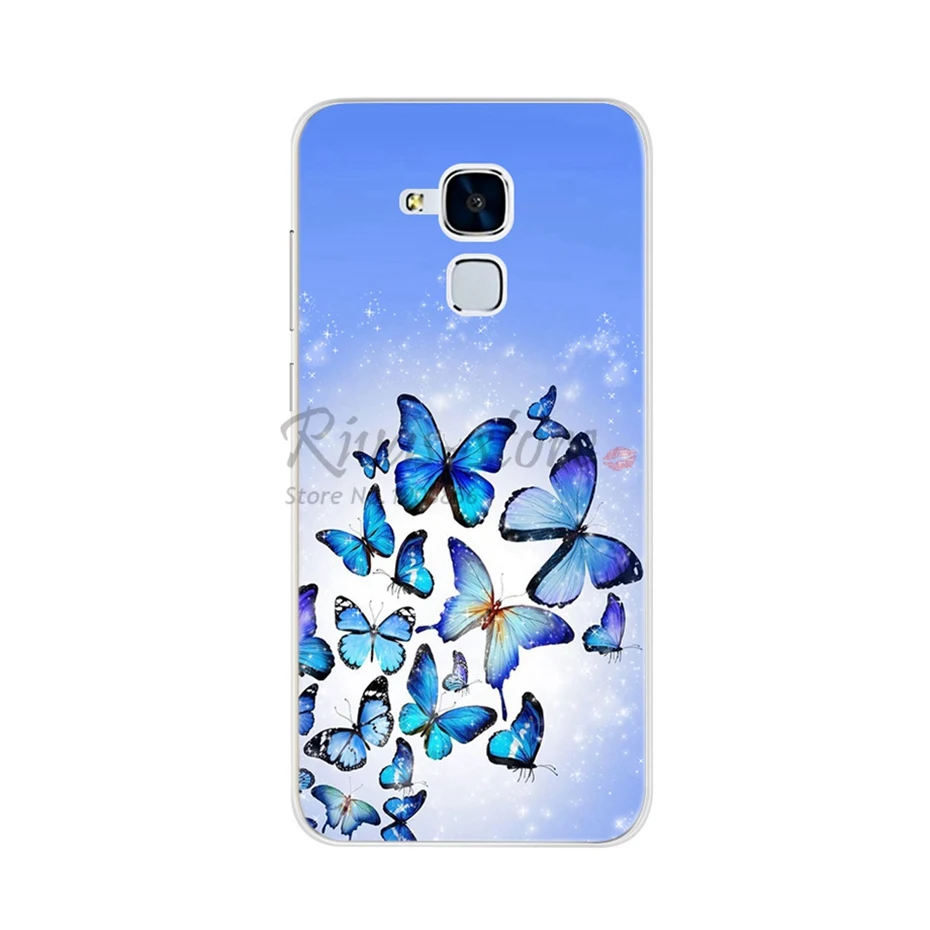 Светло-фиолетовый Чехол-накладка для huawei GT3/Honor 7 Lite/huawei GR5 Mini, модный Мягкий Силиконовый ТПУ чехол для телефона для huawei GT3 Fundas 5,2" - Цвет: Светло-фиолетовый