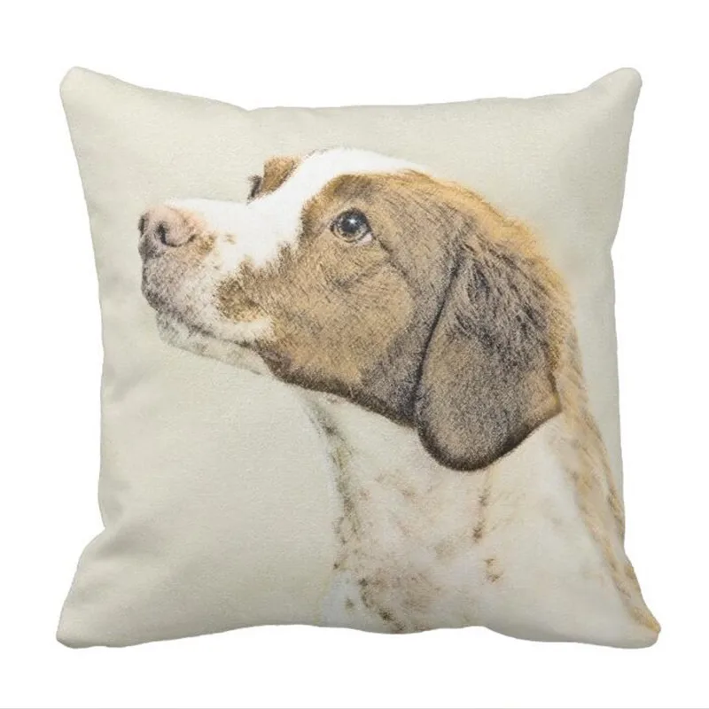 Чехол с подушкой Brittany Spaniel|pillow case|throw pillow casescase |