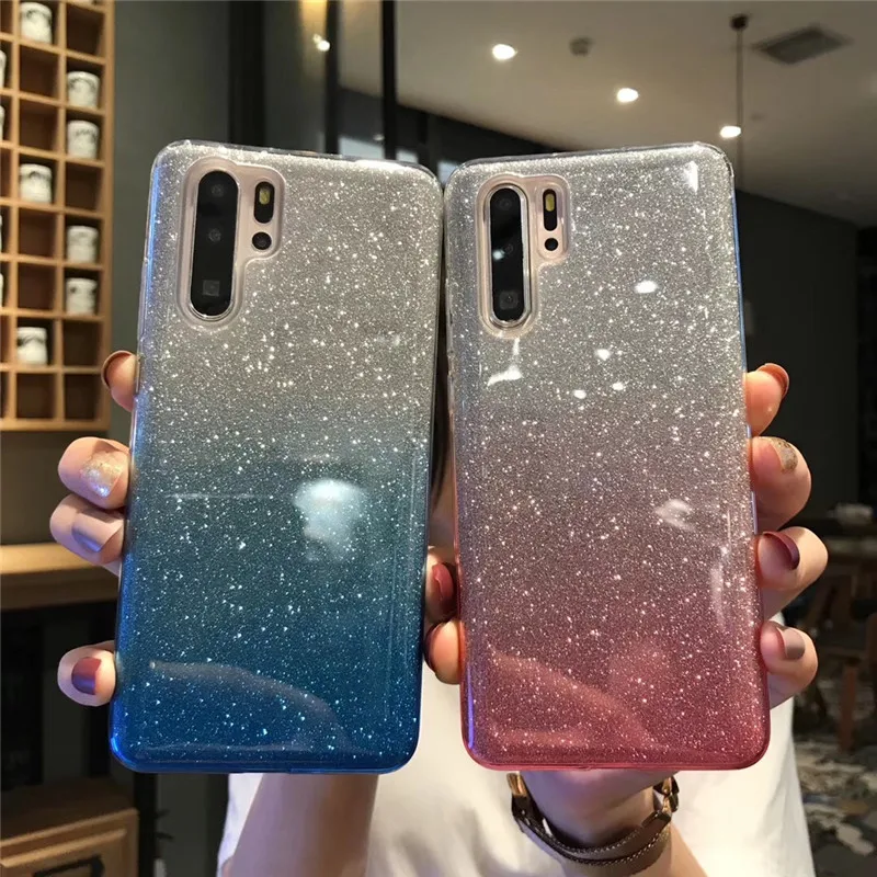 Чехол для телефона Meachy Gradient Bling Для Huawei P30 Lite P20 Pro мягкий модный чехол Mate 20 |