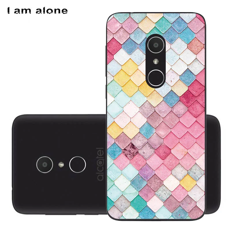 Solf TPU HH71 Чехол для телефона I am alone для Alcatel 1X 5059A 5059D 5059I 5059J 5059T 5,3 дюйма, Модный милый цветной Чехол для мобильного телефона из ТПУ - Цвет: Solf TPU HH71