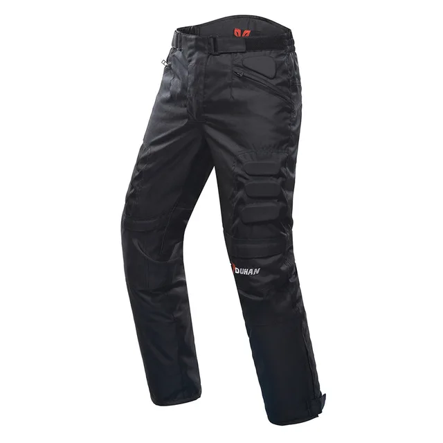 Only Black Pants DUHAN ветрозащитный мотоциклетный гоночный костюм защитное снаряжение броня мотоциклетная куртка+ мотоциклетные штаны хип-протектор мото комплект одежды - Цвет: Only Black Pants