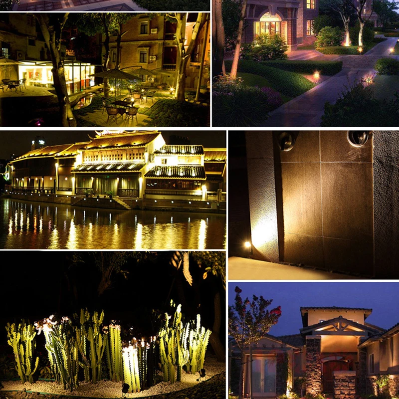 Светодиодная лампа для газона 3 Вт COB IP65 водонепроницаемый прожектор 85-265 в