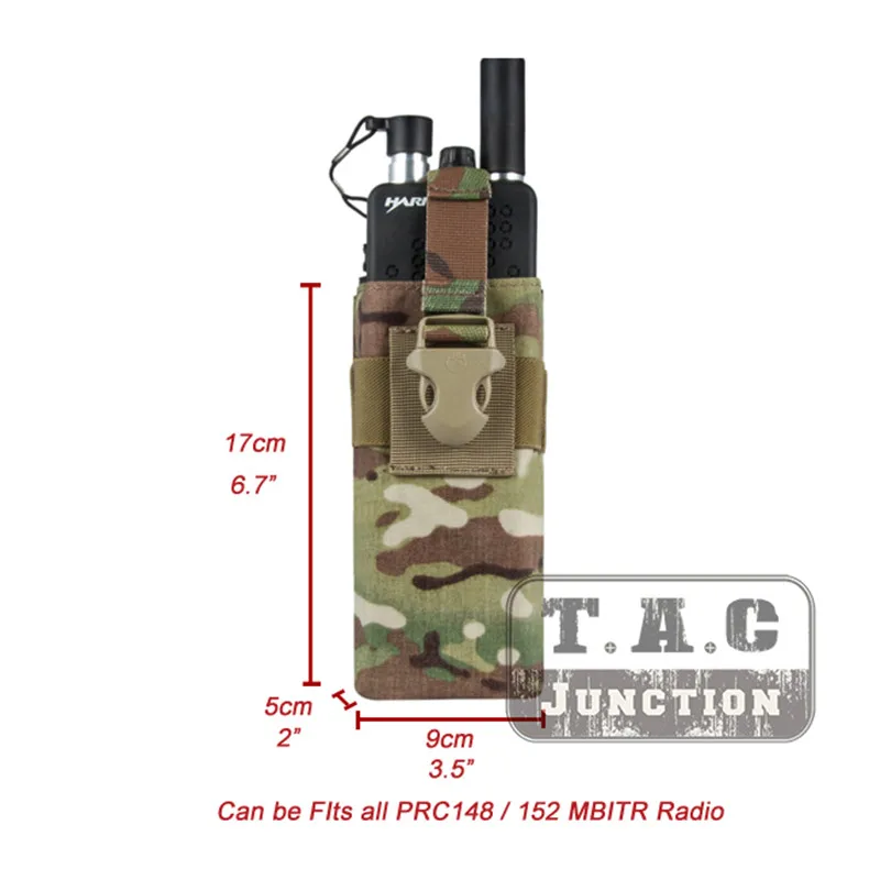 Emerson тактический Чехол для радио MBITR PRC148 152 с Molle ремнем EM8336 EMERSONGEAR MOLLE Чехол для радио JPC, AVS. CPC жилет