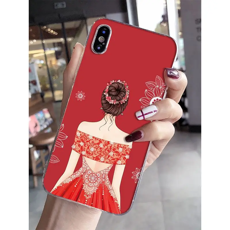 Babaite Art Anime Girls Fondos прозрачный мягкий чехол для телефона iPhone X XS MAX 6 6S 7 7plus 8 8Plus 5 5S