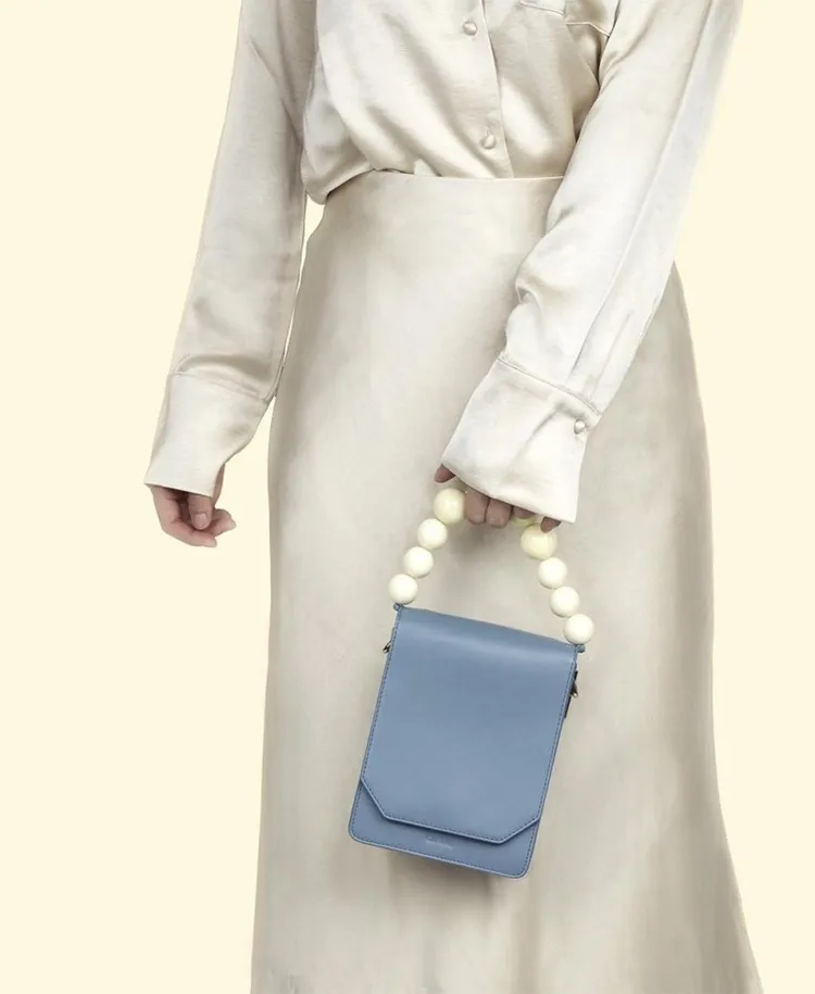 Ремень через плечо с деревянными бусинами для сумочки Женский кошелек ручной