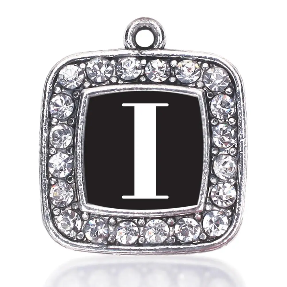 

LETTER N M L K J I MY VINTAGE INITIALS SQUARE CHARM