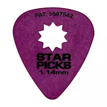 Purple 1.14mm Everly Star pick Grip медиатор для гитары медиатор Star pick s - Цвет: Purple 1.14mm