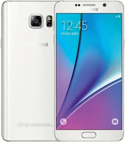 White Unlocked Samsung Galaxy Note 5 N920A N920T N920P N920F Mobile Phone 4GB RAM 32GB ROM 16MP 5.7 ''WIFI GPS WIFI 4G LTE Cell Phone - Цвет: White