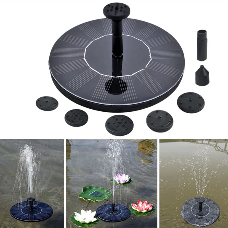200л/ч мини солнечный фонтан садовый бассейн пруд открытый с солнечной панелью