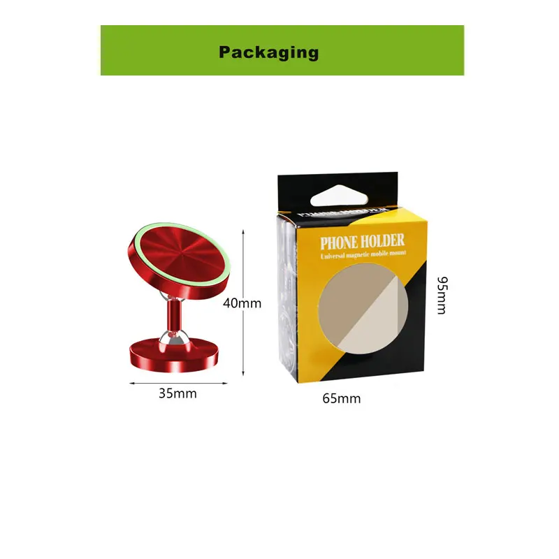 Двухсторонний Регулируемый автомобильный держатель для телефона светящиеся