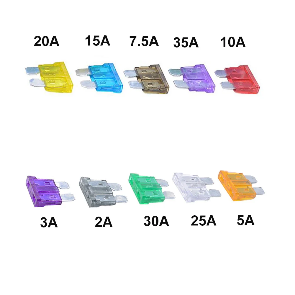 100 шт./лот автомобильный блок предохранителей среднего размера со стандартным