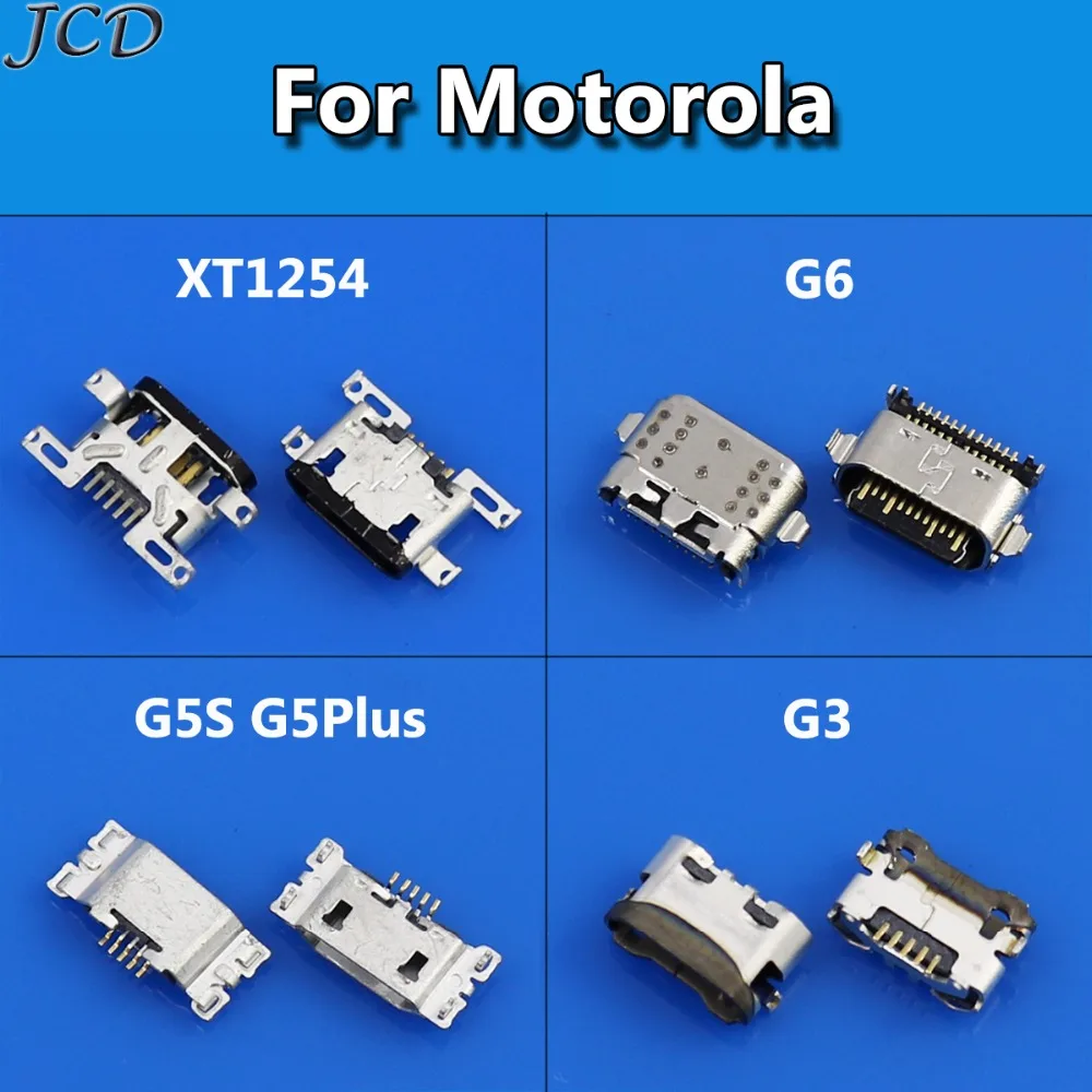 JCD Micro usb зарядный порт док разъем для Motorola Moto XT1254 g4 G4 XT1625 G6 G5S G5Plus mini зарядки|Шлейфы