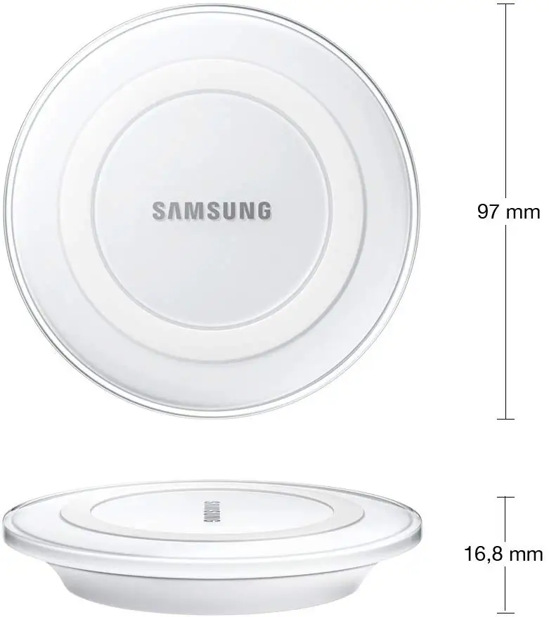 samsung QI адаптер для беспроводной зарядки 5 V/2A зарядное устройство для Galaxy S6 S7 EDGE S8 S9 S10 Plus Note 4 5 Iphone X XS XR