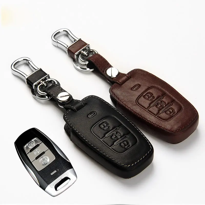 Новинка 2015 брелок для ключей из натуральной кожи чехол автомобильного ключа Great
