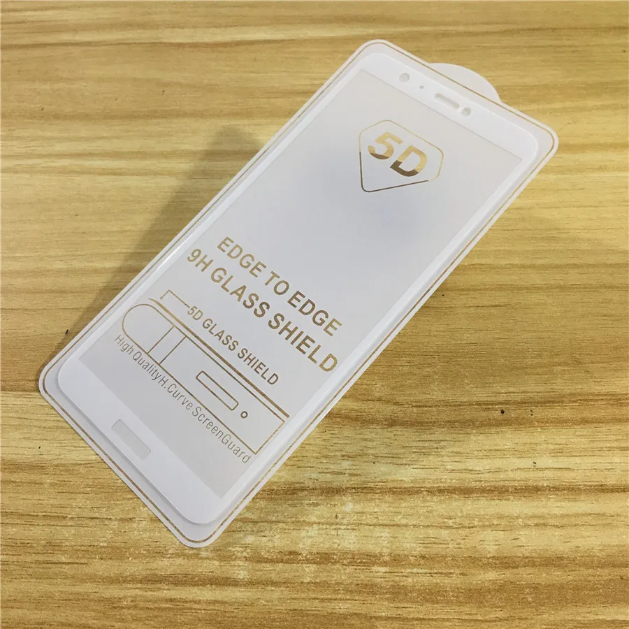 5D полное покрытие край закаленное Стекло на huawei P Smart FIG LX1 полный защитный Экран
