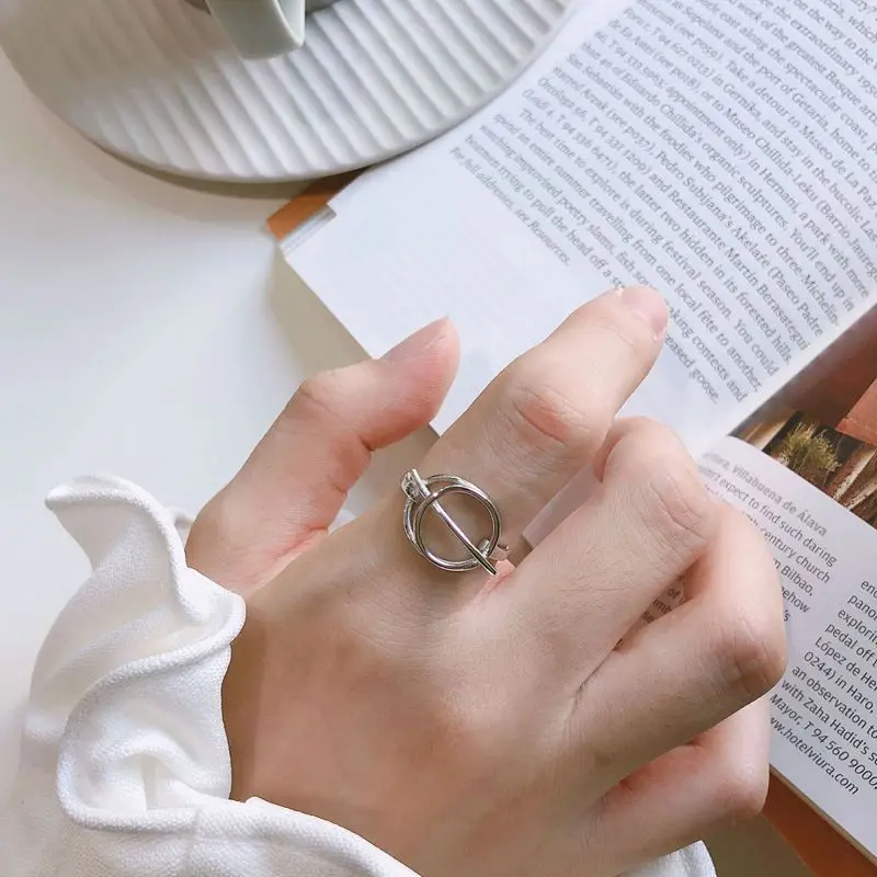 Silvology 925 Серебряные кольца Galaxy Orbit креативный элегантный западный стиль для