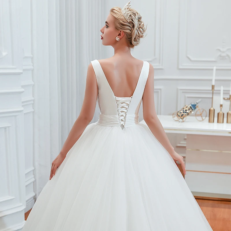 Бальное платье принцессы реальные фотографии свадебные платья с v образным