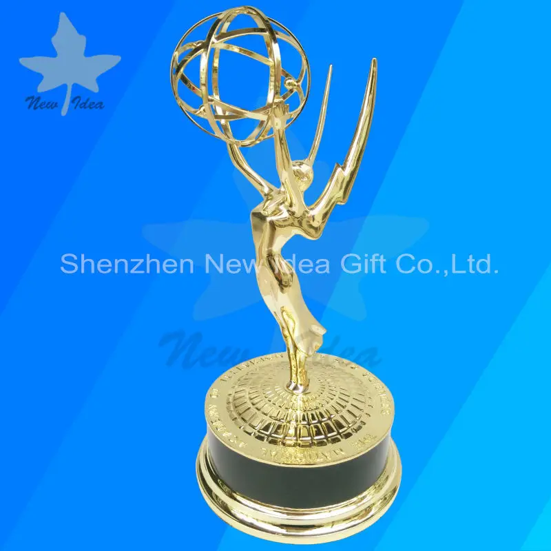 Реальный 1:1 металлический Эмми трофей Прямая поставка с фабрики наград