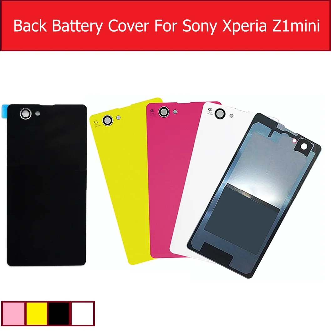 Задняя крышка батарейного отсека стеклянная для Sony Xperia Z1 Mini / Compact M51W D5503 задняя