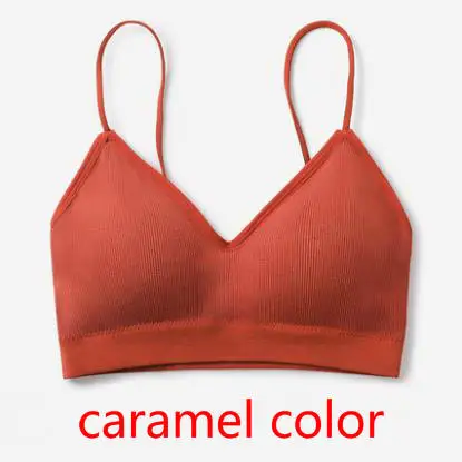 caramel color Стиль, 6 цветов, женские топы-трубы, нижнее белье, летний сексуальный бюстгальтер, высококачественное нижнее белье, женский бюстгальтер, тонкие сексуальные топы-трубы - Цвет: caramel color