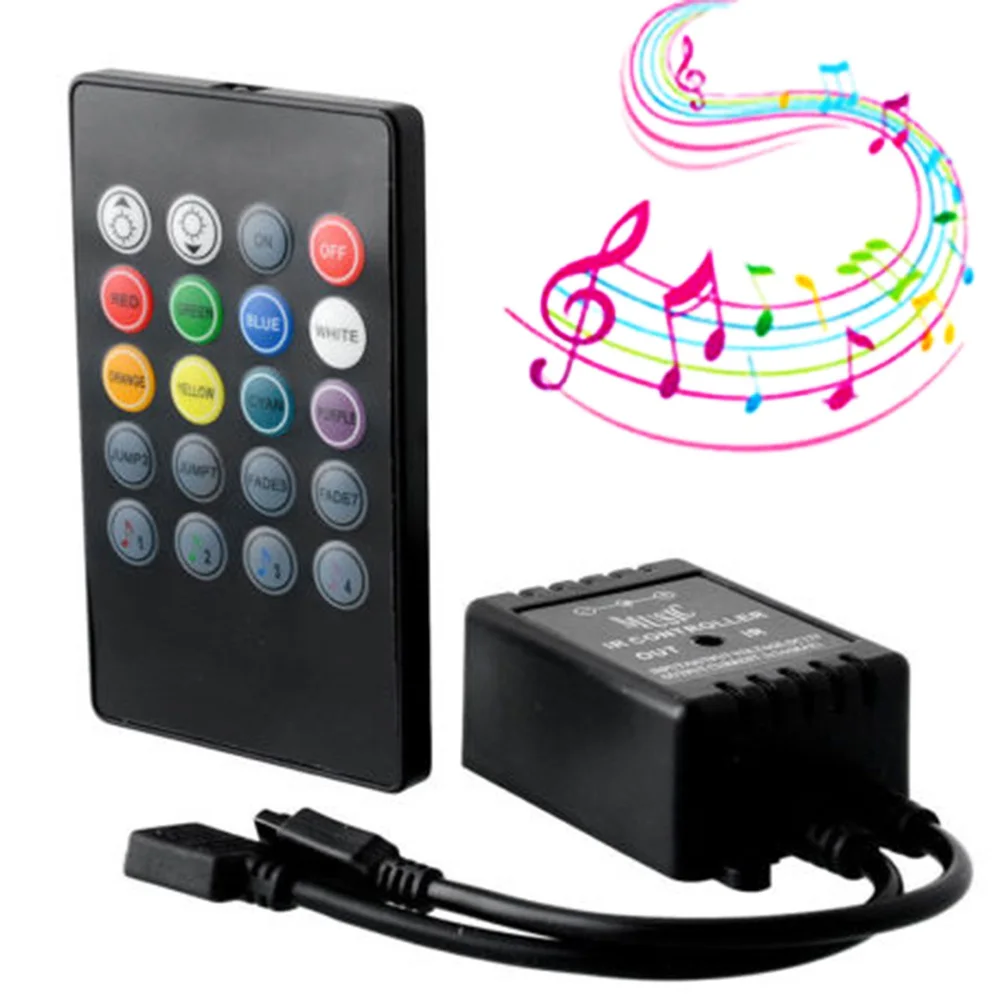 Цветная (RGB) Светодиодные ленты гибкий светильник DC12V 5 м SMD5050 м/рулон + 20 Ключи