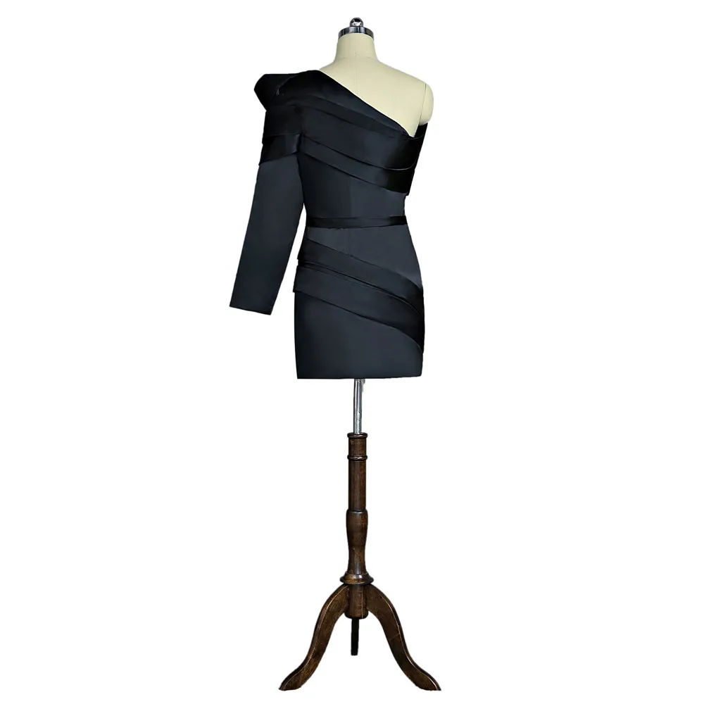 Черные деловые платья знаменитостей облегающее привлекательное Короткое мини