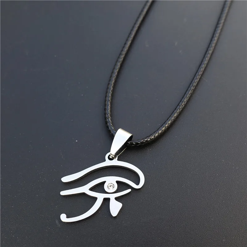 Ожерелье из нержавеющей стали с подвеской в виде глаз египетских богов бога
