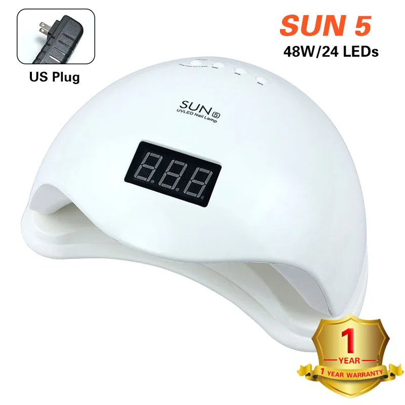 SUN5 48W 36 Вт/48 Вт/54 Вт УФ-лампа SUN X светодиодный светильник SUN5 Сушилка для ногтей для всех гель-лаков умная двойная мощность быстрая сушка с автоматическим датчиком - Цвет: SUN5 48W
