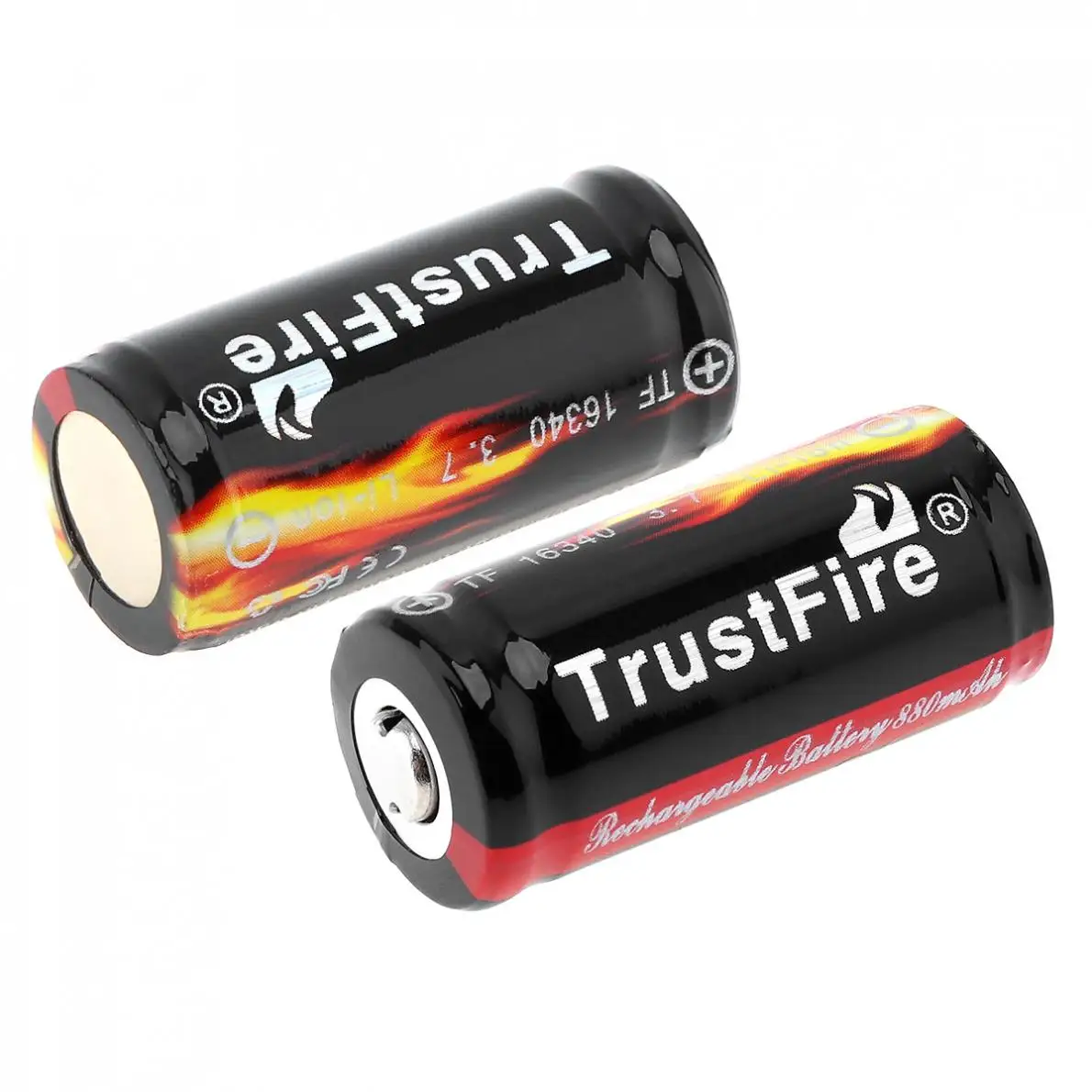 TrustFire 2 шт. Подлинная 880 мАч 3 7 в защищенная печатная плата 16340 перезаряжаемая