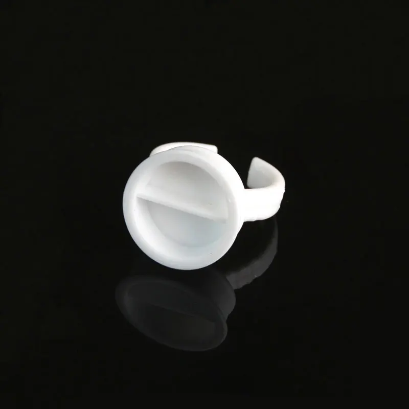

100pcs Disposable Glue Rings for Individaul Eyelash Extension Glue Holder Eyebrow Ahesive Holders Makeup Tool