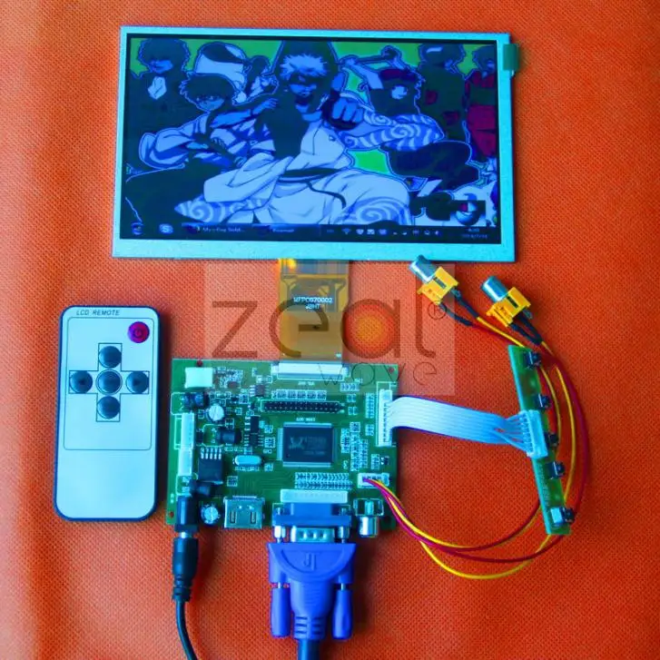 7 &quot800*480 as AT070TN90 50PIN ЖК-дисплей монитор для Raspberry Pi + плата драйвера HDMI/VGA/2AV 165*100 мм |