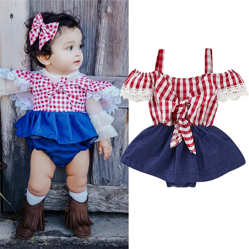Одежда для детей в стиле пэтчворк летние детские комбинезоны клеточку девочек