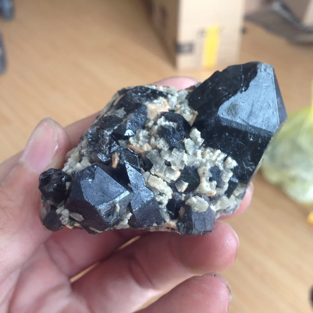 81 г натуральный черный кварцевый кристалл Кластерные точки смешанные образцы