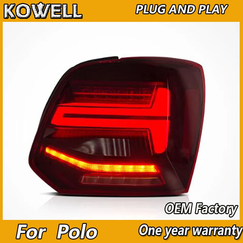 Автостайлинг KOWELL для vw POLO задние фонари 2006 2007 2016 VW golf MK6 светодиодные ДХО тормоз