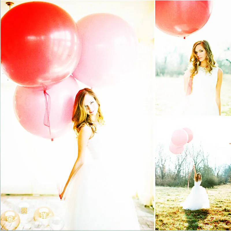 36 дюймов Большой Круглый латексных воздушных шаров с В наличии 14 цветов