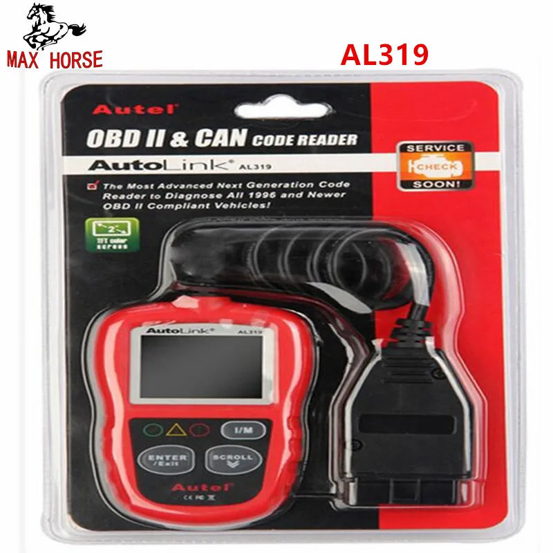 Autel Автоссылка AL319 автоматический диагностический инструмент DIY считыватель