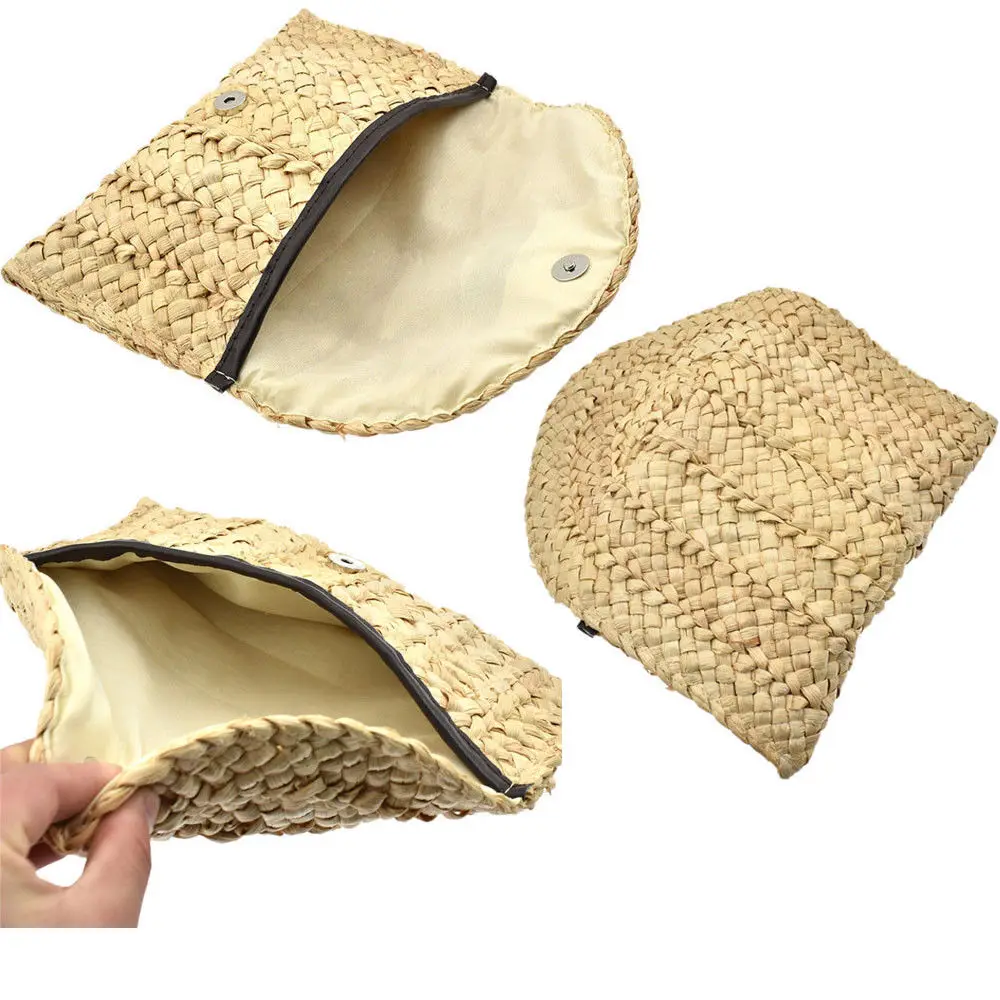 Новые женские сумки соломенная сумка через плечо мессенджер вязаная пляжная