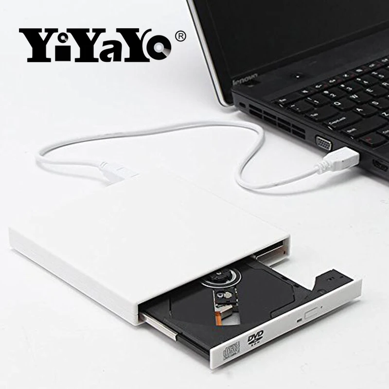YiYaYo Подлинная USB 2 0 Внешний DVD Оптический привод CD/DVD RW горелка rom проигрыватель